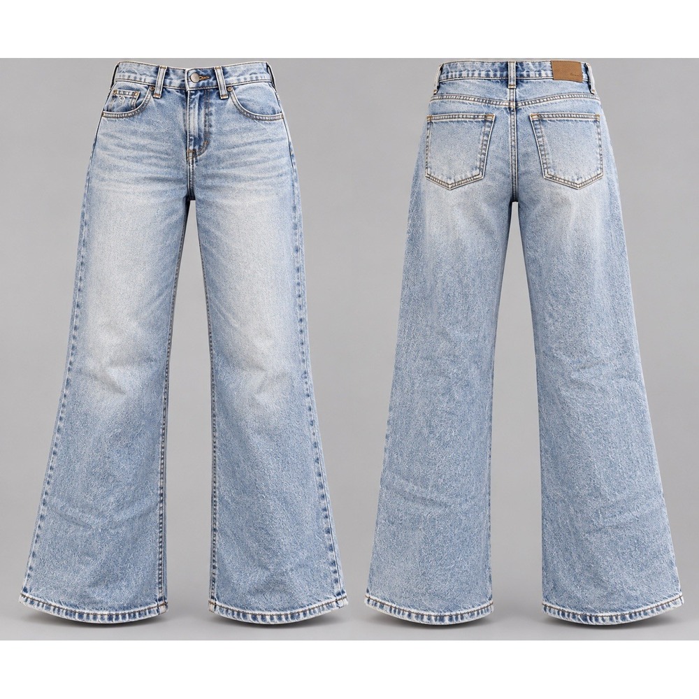 Madewell Baggy Flare womens 26x31 Denim Jeans High Rise Cantwell Wash